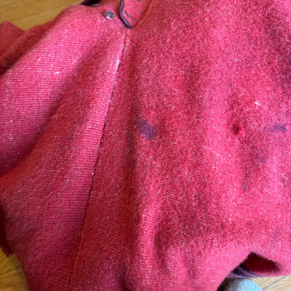 Vintage 1970s handmade wool poncho cape - Picture 8 of 9